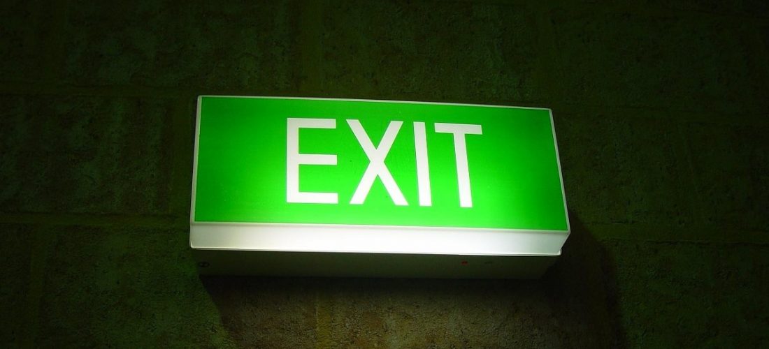 Exit signs you may be made redundant