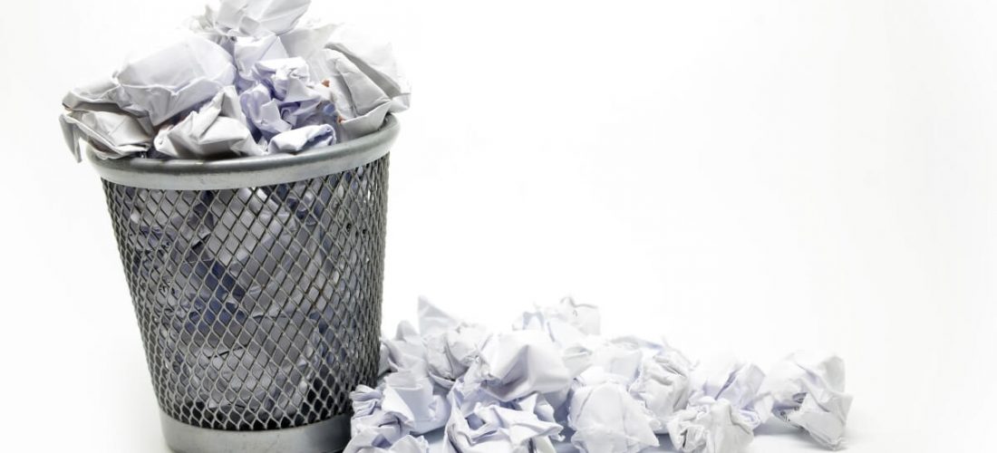 Include things that are bad for your resume and end up in bin